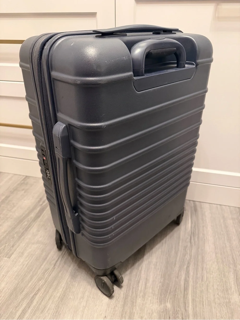 BEIS Navy Hard-Shell Carry-On Bag